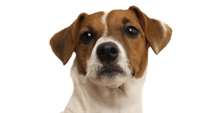 dog on white background