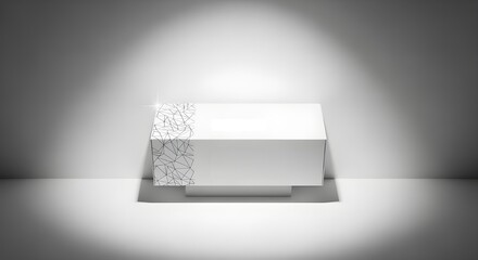 product mockup scene clean studio lighting soft shadows Empty branding focus for advertisement 