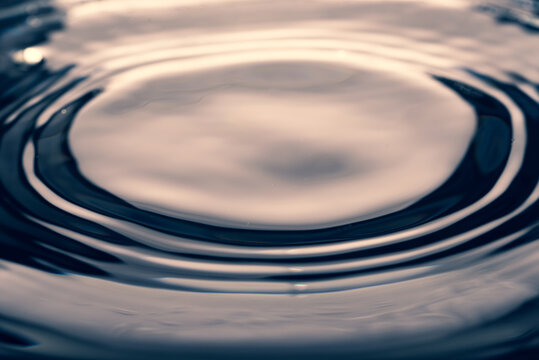 364.Metallic Ripples with Droplets on Water Surface