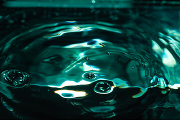 303.Macro photography of water drop splashes