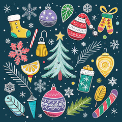 christmas seamless pattern