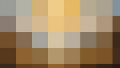 Abstract Geometric Pattern with Warm Neutral Colors on White Background