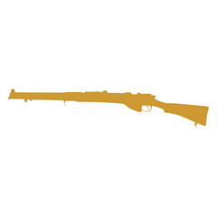 Fototapeta premium Vintage Rifle Silhouette