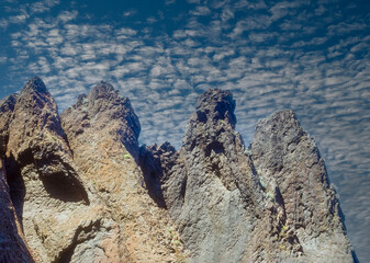 Rocks in the fantastic Scandola Nature Reserve in Corsica, France