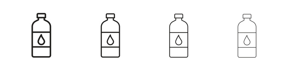 Bottle icon on white background. Modern simple icon vector illustration.