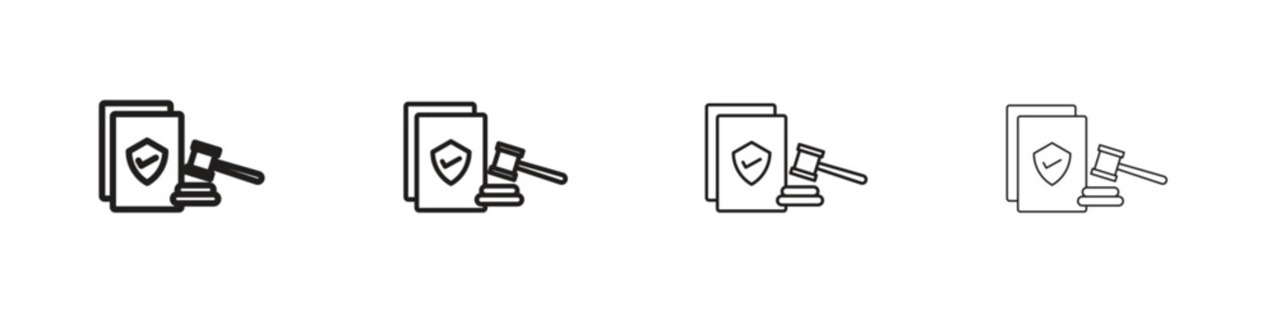 Code of conduct icon on white background. Modern simple icon vector illustration.