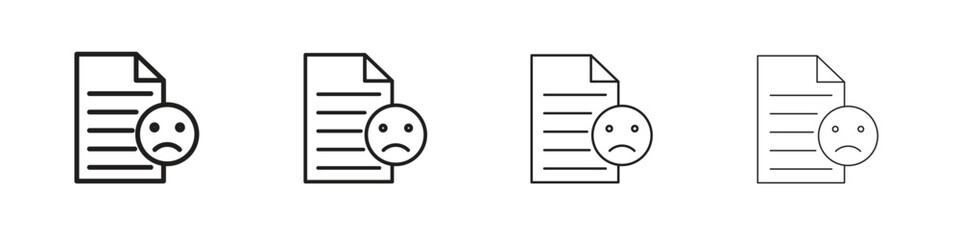 Complaint icon on white background. Modern simple icon vector illustration.