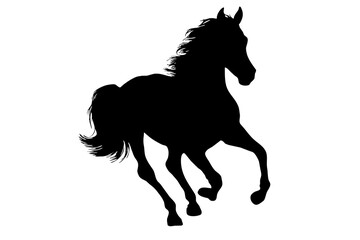 Visual representation of a horse on a white background.