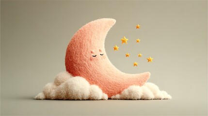 Dreamy Crescent Moon Smiling In Gentle Light High Resolution Picture