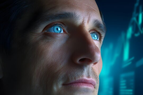 Digital financial data visualization showing colorful stock market charts - Powered by Adobe