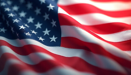 Obraz premium usa flag abstract 3d watercolor pattern background