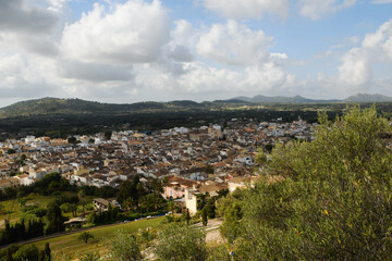 view of Arta, an extraordinary town located in the north-east of the largest island in the Balearic archipelago 