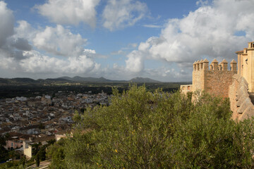 view of Arta, an extraordinary town located in the north-east of the largest island in the Balearic archipelago 