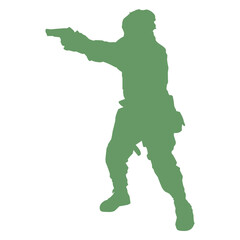 Aiming Gun Silhouette