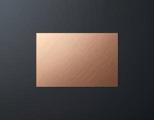 Foil Stamp Logo Mockup on Dark Card. Premium Metallic Finish