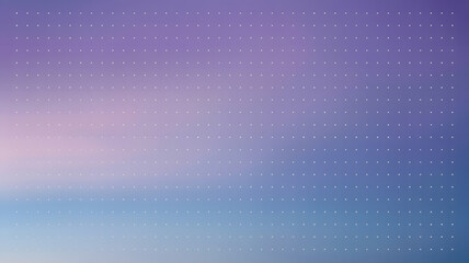 Gradient background with light purple and blue hues and a grid of small dots