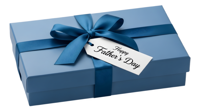 Father’s Day Gift Box isolated on transparent background