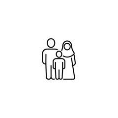 Muslim Family Avatar Icon