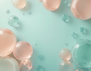 Candy Glass Minimal Festive Mockup Background