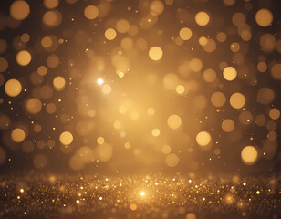 Golden Festival Sparkle Glow Minimal Background