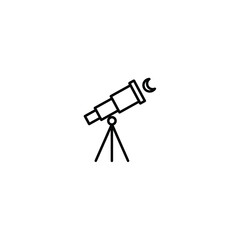 Moon Sighting Telescope Icon