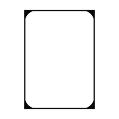 Frame border shape icon, decorative vintage doodle element for simple banner design in vector illustration.