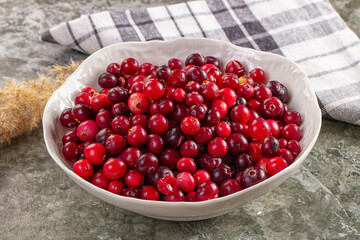 Sweet and sour fresh cranberry