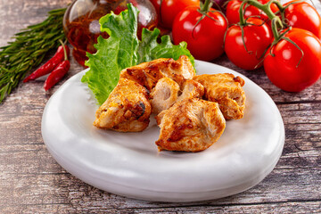Grilled chicken meat kebab barbecue
