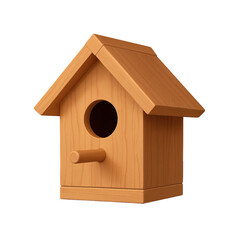 A charming wooden birdhouse awaits new residents, offering sanctuary in nature.