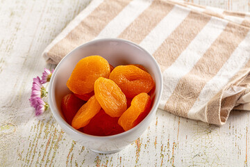 Sweet dry aprocot fruit heap