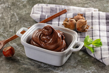 Yummy Chocolate paste with nuts