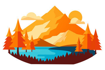 Mountain landscape view