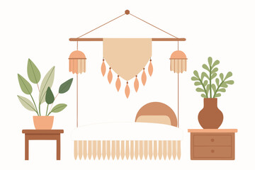 Bohemian room interior