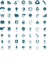 Business Only Color Icons Set Vector