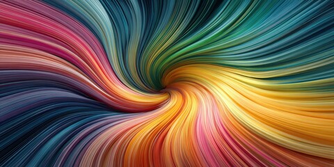 Obraz premium Colorful swirling patterns create a vibrant abstract design full of movement and energy in an artistic representation