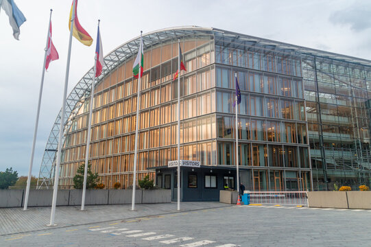 Luxembourg, Luxembourg - October 29, 2025: Headquarters European Investment Bank.