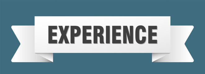 experience ribbon isolated on transparent background. experience ribbon