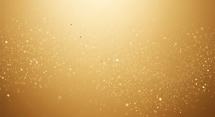 Golden background with bokeh effect and sparkling particles
