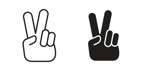 Hand scissors icon collection. modern simple icons for web