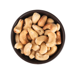 Bowl of roasted cashew nuts
