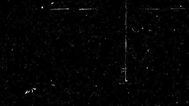 Vintage Old Film Scratch Overlay with Dust and Grunge Retro Video Effect 