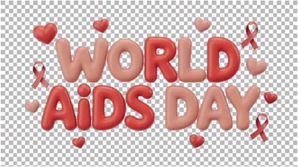 Creative World AIDS Day Text Design.