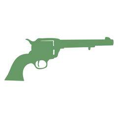 Fototapeta premium Green Revolver Icon