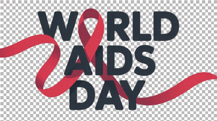 Clean Minimal AIDS Day Logo.