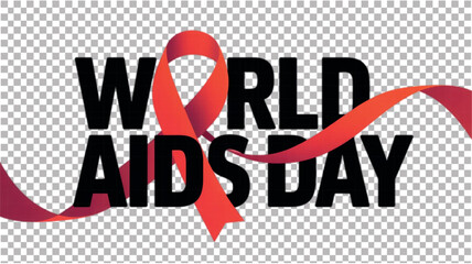 Simple Classic World AIDS Day Text.