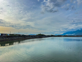 Discover serene beauty with a tranquil waterfront view in palu city perfect for travel and lifestyle promotions