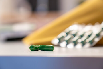 Herbal Supplements with Blister Pack and Fruit