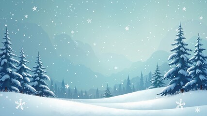Wintry Background Design
