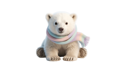 Cute fluffy teddy bear toy sitting on a white background