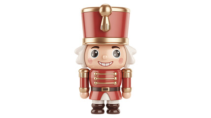 Christmas toy robot and soldier 3D render cute holiday illustration